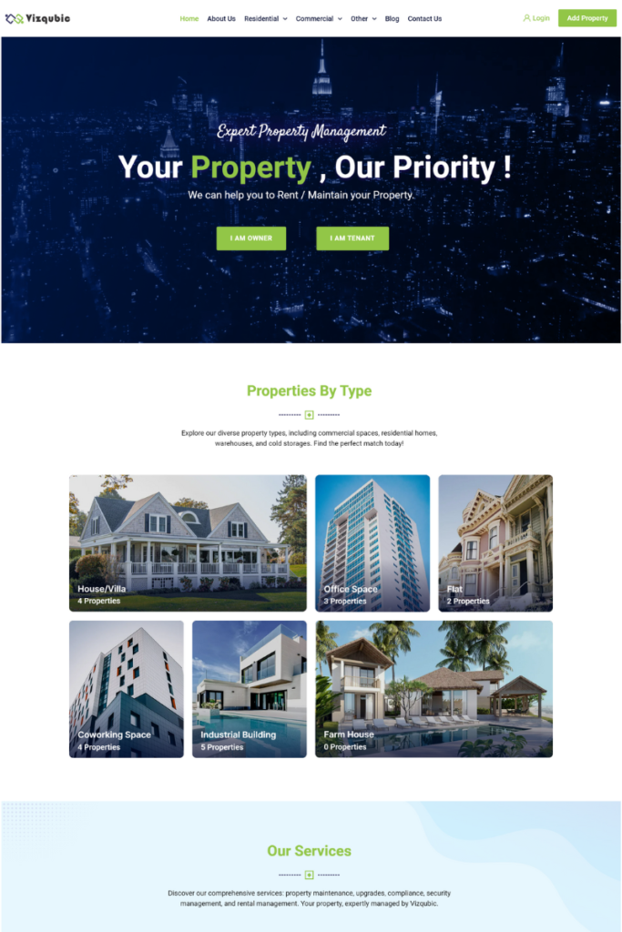 1. Vizqubic - Home Page